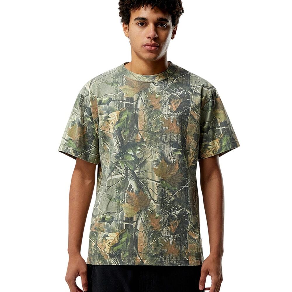 PacSun Men's Medium Camouflage T-Shirt Chest 42 Length 26 100% Cotton